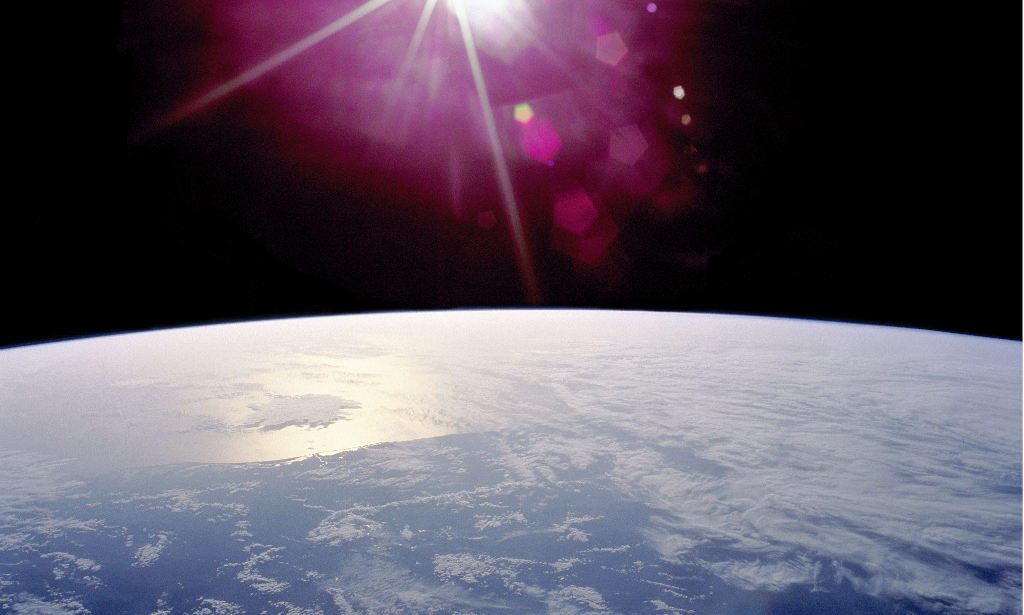 ISS Blick auf Erde