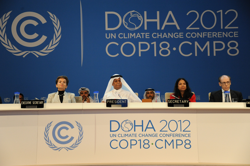 8255560592_a748084d4d_b Podium auf der COP18 mit Chrstinaa Figueres